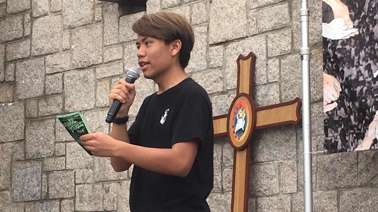 Edwin Chang, Vorsitzender einer katholischen Studentenorganisation in Hongkong