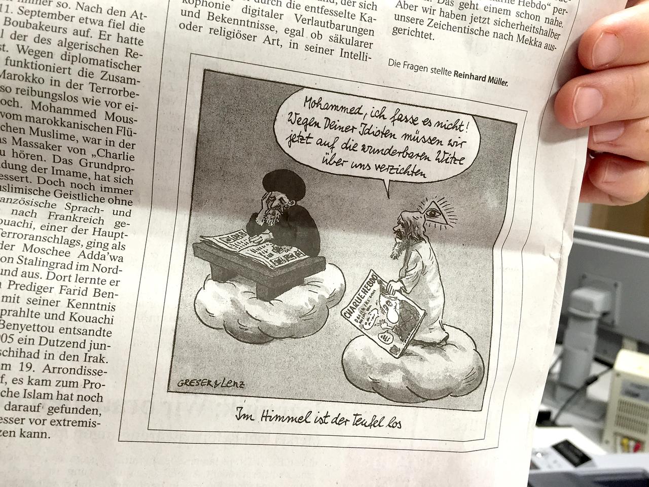 Mohammed-Karikatur Mohammed-Karikatur