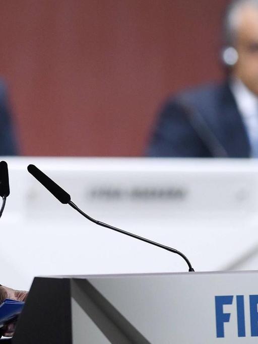 Sepp Blatter beim 65. FIFA-Kongress in Zürich 2015