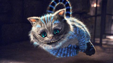 Tim Burtons Grinsekatze aus "Alice im Wunderland".