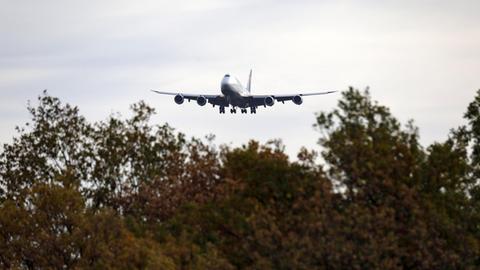 Lufthansa-Flugzeug am Flughafen Frankfurt am Main. Frankfurt, 23.09.2018
