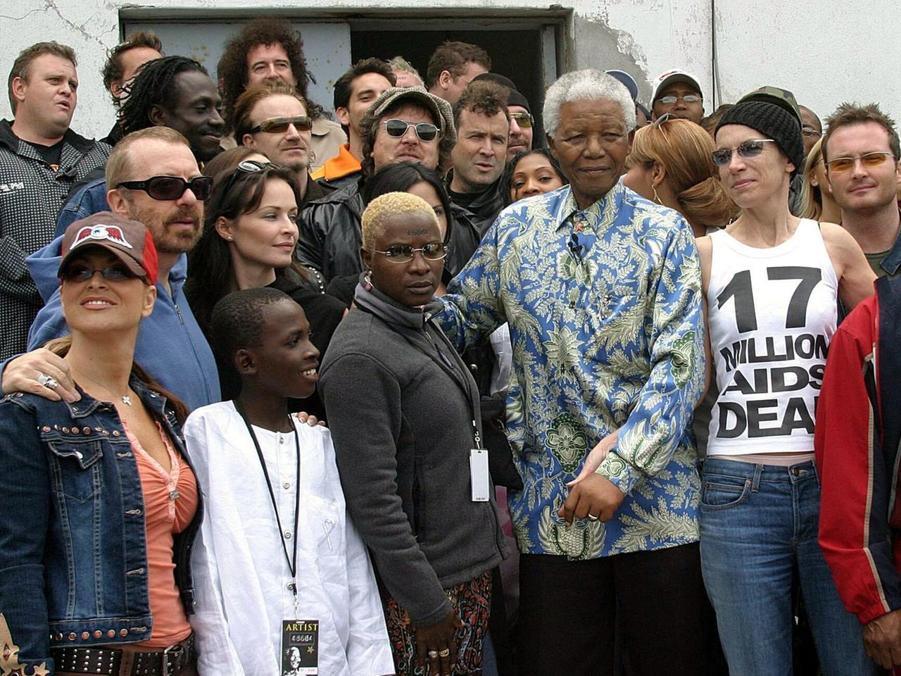 Mandela und Stars 2003