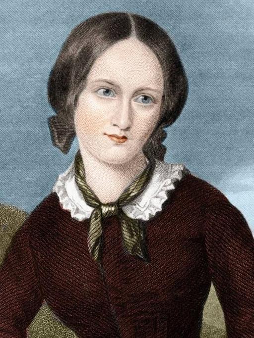 Porträt der britischen Schriftstellerin Charlotte Brontë (1816-1855)