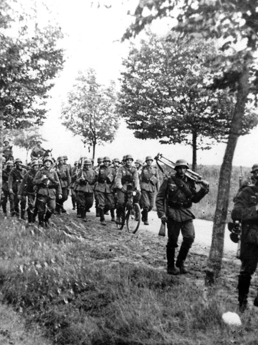 Vormarsch deutscher Truppen in Polen 1939.