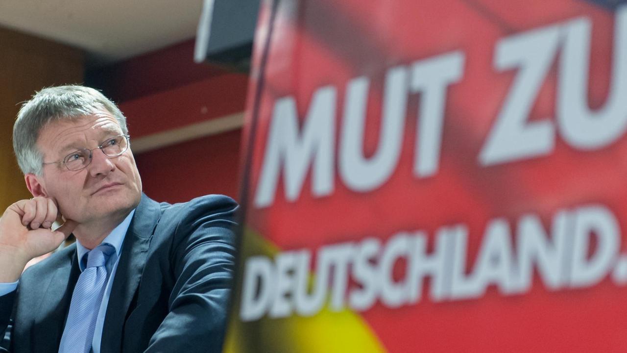 Der Spitzenkandidat der AfD zur Landtagswahl 2016 in Baden-Württemberg, Jörg Meuthen
