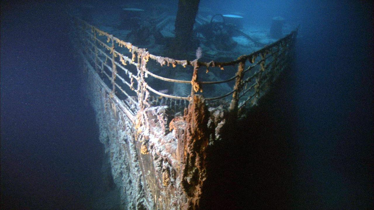 Der Schiffsbug der gesunkenen Titanic.