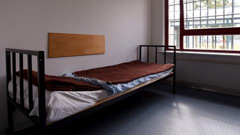 Unbewohnte Zelle in der Justizvollzugsanstalt Gelsenkirchen