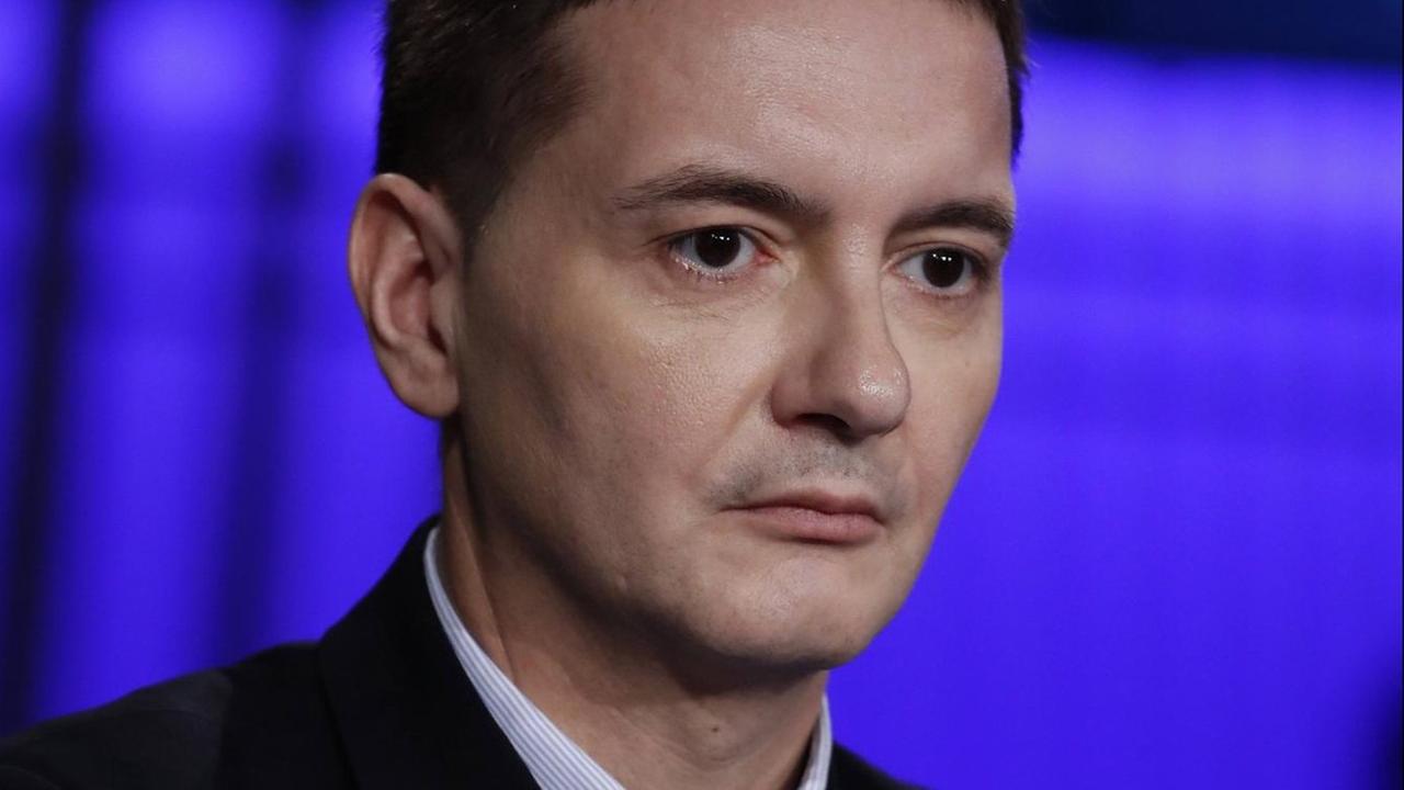Luca Morisi, Kommunikationsmanager des Lega-Chefs Matteo Salvini, während einer Fernsehaufzeichnung im Studio von "Porta a Porta" am 03.12.2019 in Rom Luca Morisi, Kommunikationsmanager des Lega-Chefs Matteo Salvini, während einer Fernsehaufzeichnung im Studio von "Porta a Porta" am 03.12.2019 in Rom