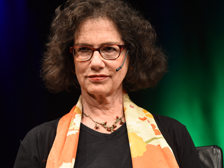Die US-Philosophin, Autorin und Leiterin des Potsdamer Einsteinforums, Susan Neiman am 27.05.2015 in Köln bei der dritten phil.COLOGNE, dem internationalen Festival der Philosophie