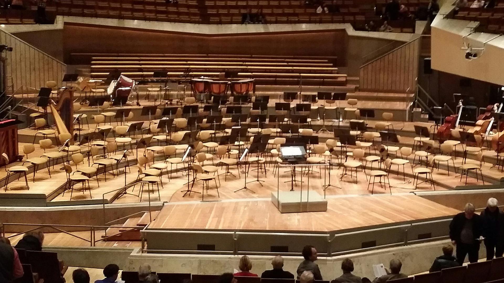 Blick in den Konzertsaal der Philharmonie Berlin
