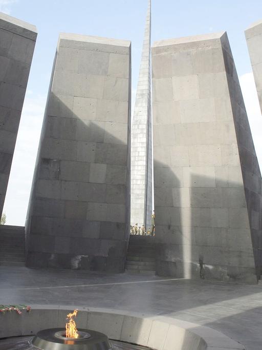 Gedenkstätte an den Völkermord an den Armeniern in Jerewan, Hauptstadt von Armenien