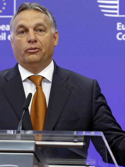 Ungarns Premierminister Viktor Orban in Brüssel