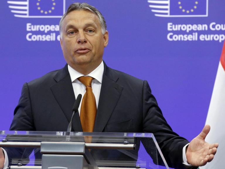 Ungarns Premierminister Viktor Orban in Brüssel