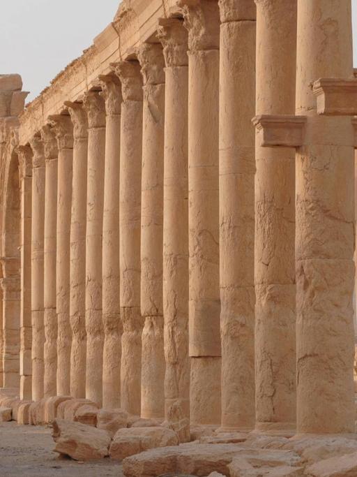 Die antike Oasenstadt Palmyra - der IS rückt näher an das Welterbe heran.