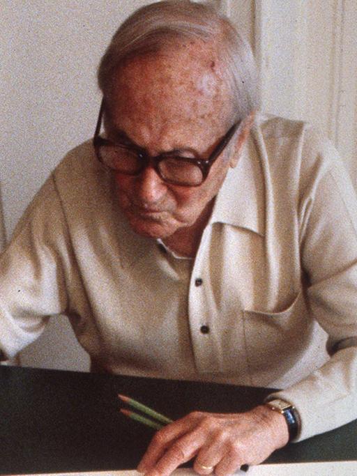Der Künstler Joan Miró im Juli 1981