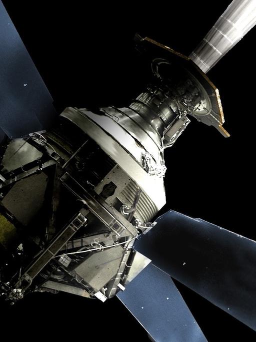 NASA-Satellit "Gravity Probe B" im Weltall.