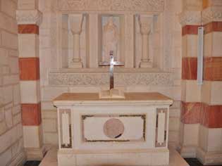 Altar in der Himmelfahrtkirche in Jerusalem. Christen bilden in Israel eine Minderheit.