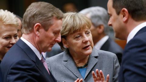 Bundeskanzlerin Angela Merkel beim Treffen der Staats- und Regierungschefs der EU in Brüssel.