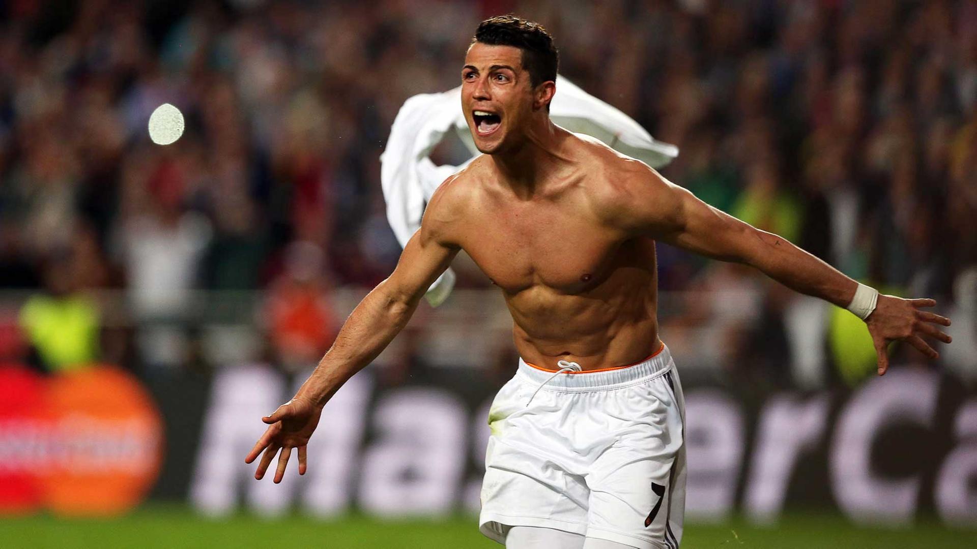 Fußballer Cristiano Ronaldo während der UEFA Champions League 2014.