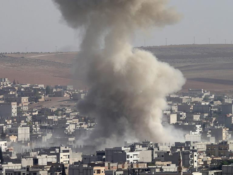Rauch über Kobane