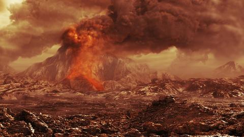So stellt sich ein Künstler aktiven Vulkanismus auf der Venus vor