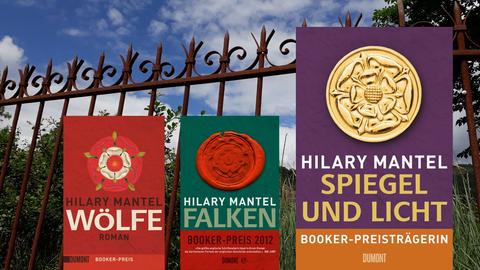 Buchcover: Hilary Mantel: "Spiegel und Licht“ / "Wölfe" und "Falken"