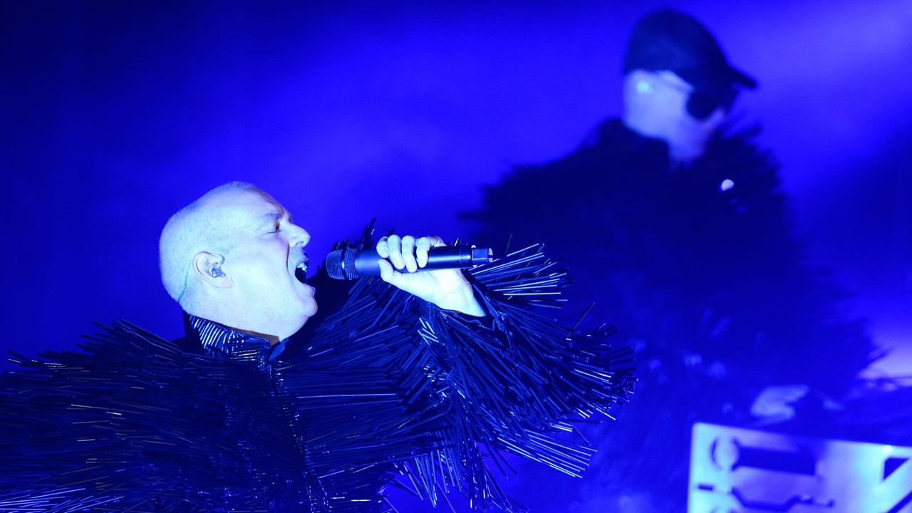 Die Pet Shop Boys während eines Konzerts