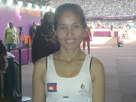 Die Sprinterin Thin Seng Hong aus Kambodscha Die Sprinterin Thin Seng Hong aus Kambodscha