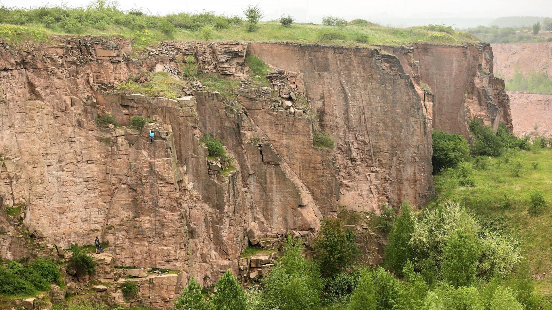 Natursteinbruch Löbejün - Paradies für Kletterer