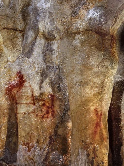 Die Malerei in der Höhle La Pasiega in Spanien stammt vom Neandertaler
