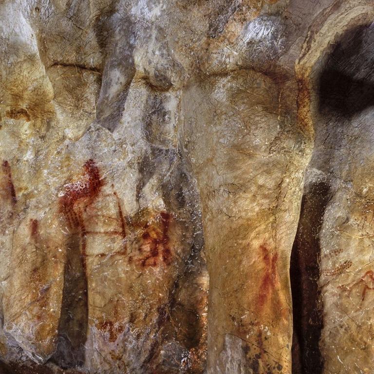 Die Malerei in der Höhle La Pasiega in Spanien stammt vom Neandertaler