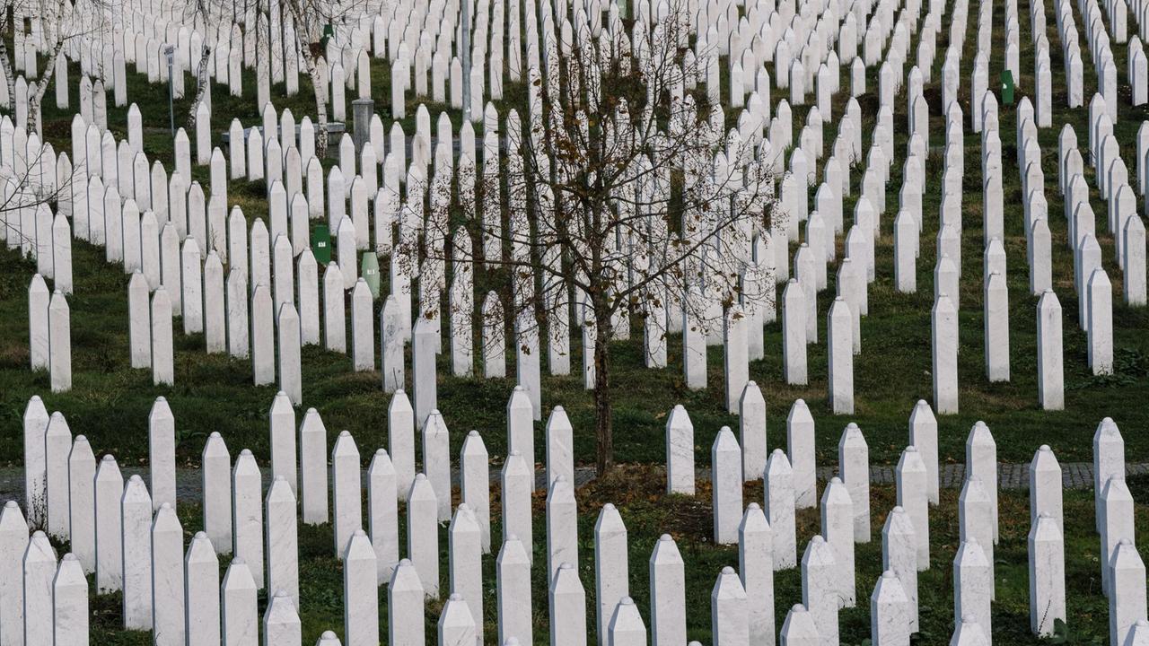 Das Memorial Center von Potocari bei Srebrenica.