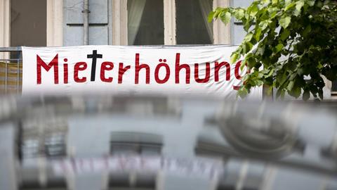 Protest gegen Mieterhöhungen im städtischen Raum, Berlin, 2019