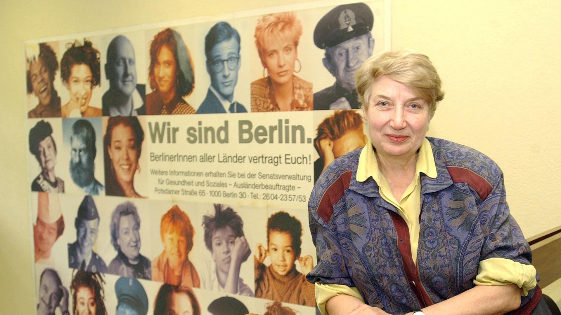 Die erste Ausländerbeauftragte in der Bundesrepublik (1981): Barbara John. In mehr als 20 Amtsjahren hat sie sich bei der Türkischen Gemeinde in Berlin großen Respekt erworben.