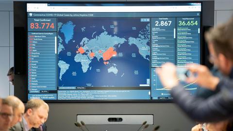 Der Krisenstab der Bundesregierung im Jahr 2020
