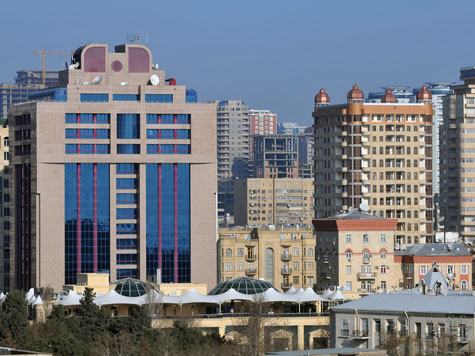Baku, Hauptstadt der Kaukasus-Republik Aserbaidschan