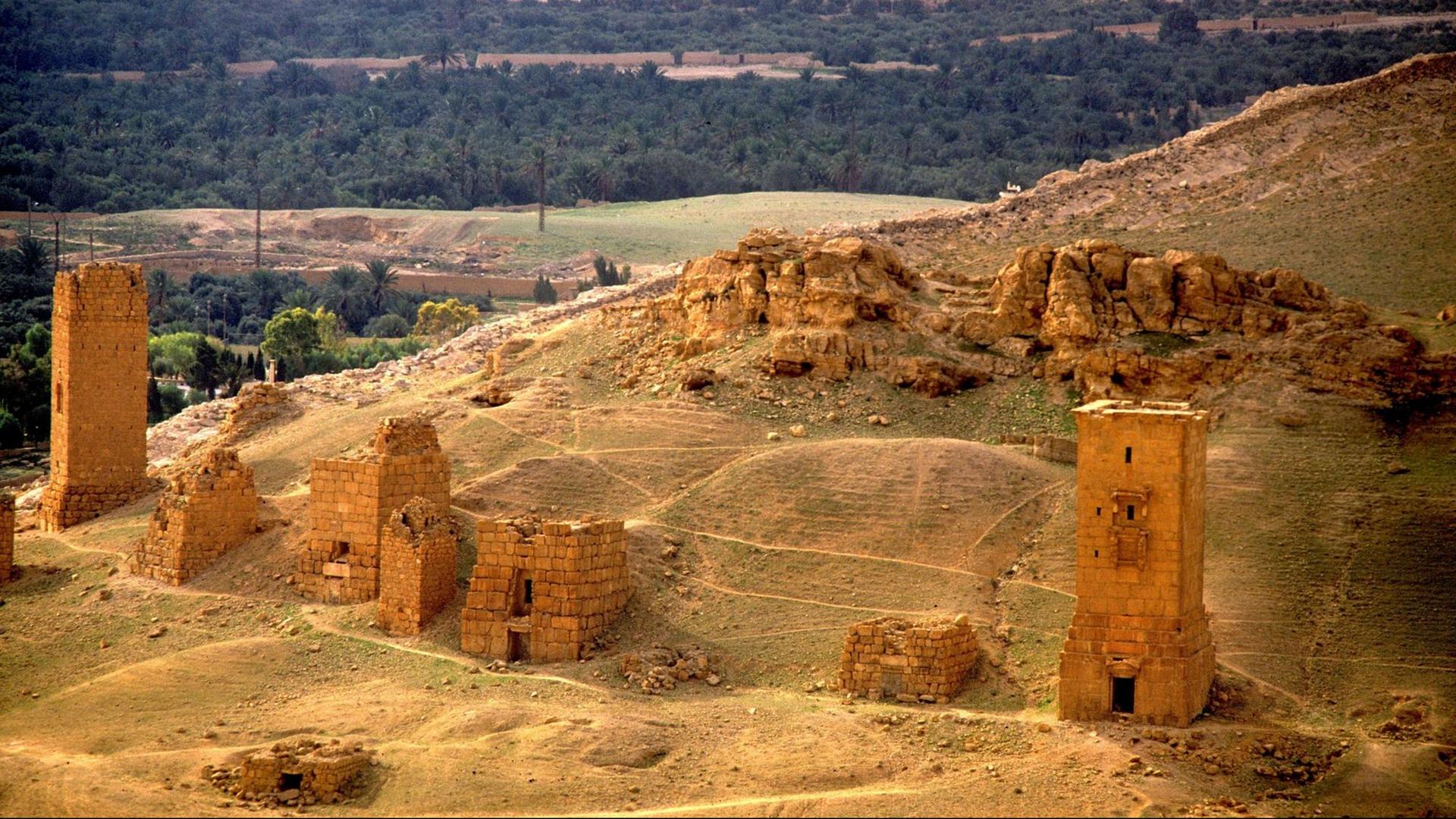 Grabtürme Westnekropole im syrischen Palmyra 25.02.2003