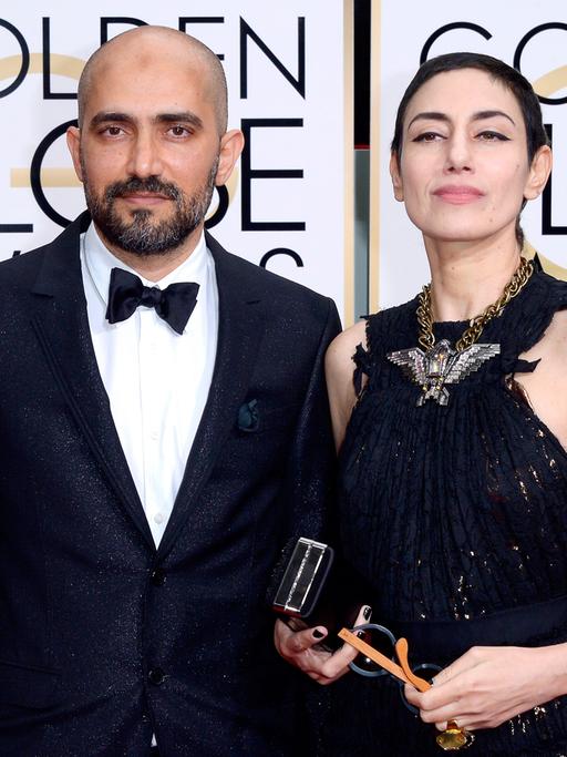 Shlomi und Ronit Elkabetz bei den Golden Globes 2015.