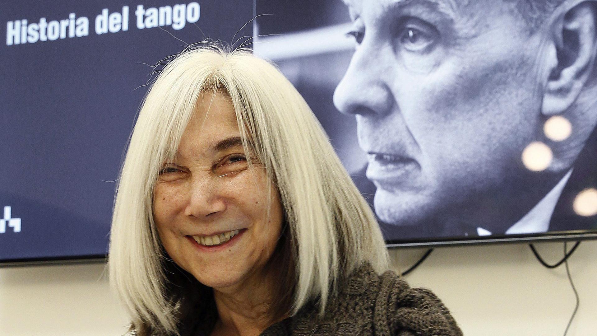 Maria Kodama, Witwe des argentinischen Autors Jose Luis Borges, bei einer Veranstaltung in Madrid.