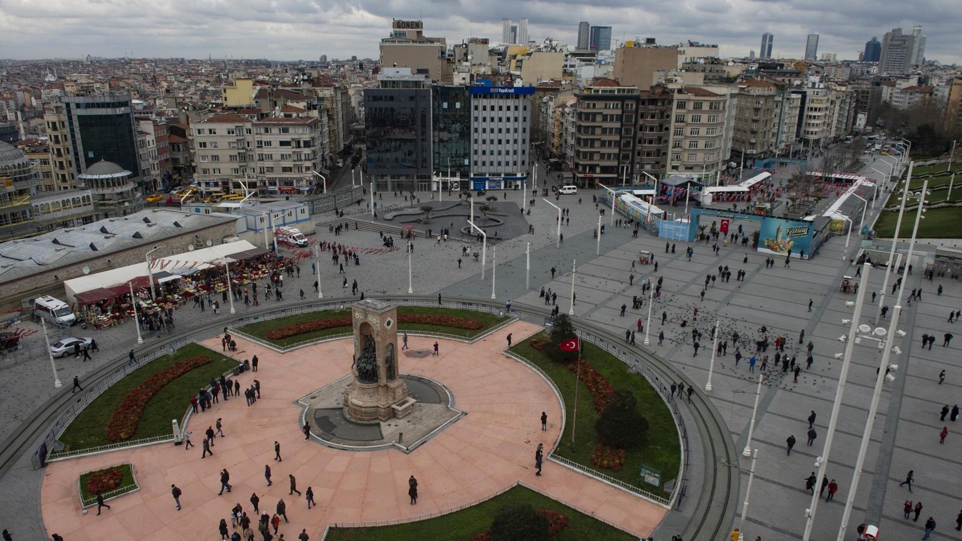 Der Taksim-Platz in Istanbul im Februar 2019.