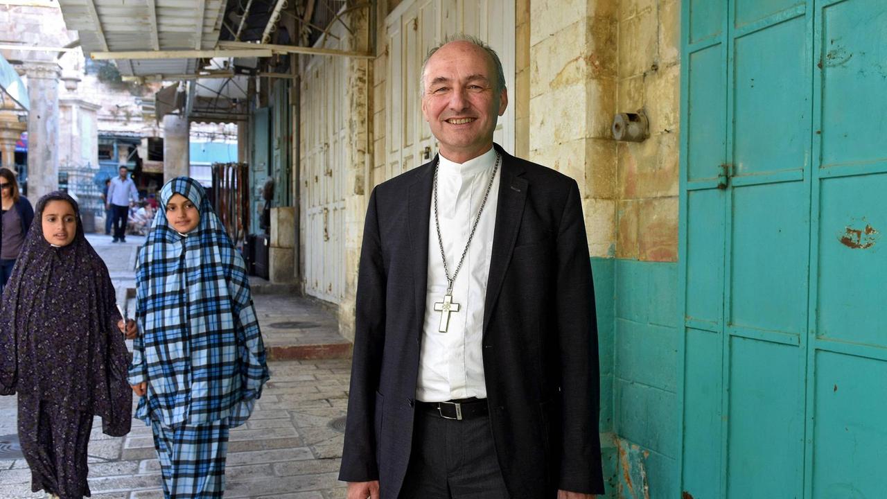 Wolfgang Schmidt, evangelischer Propst von Jerusalem, am 13.06.2017 in der Jerusalemer Altstadt