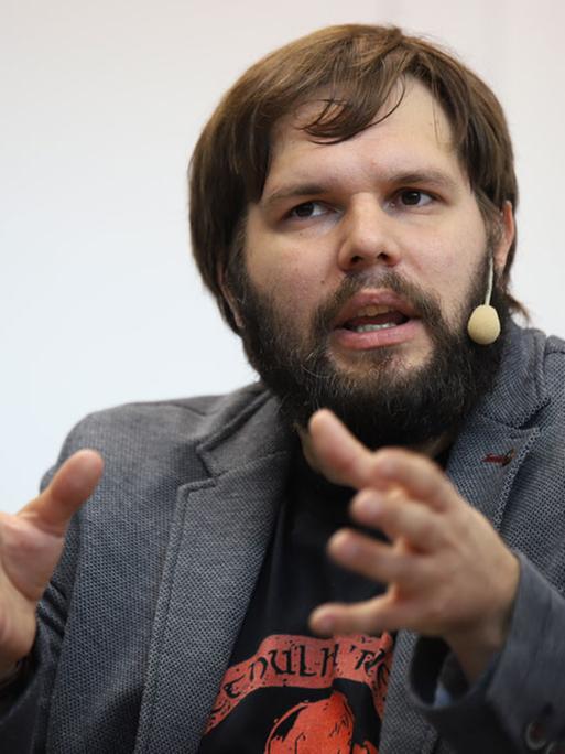 Der Philosoph Daniel-Pascal Zorn live auf der Frankfurter Buchmesse.