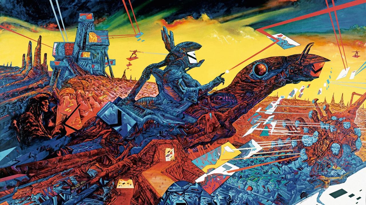 Das Bild zeigt eine apokalyptische Landschaft in einem Fantasy-Comic.
