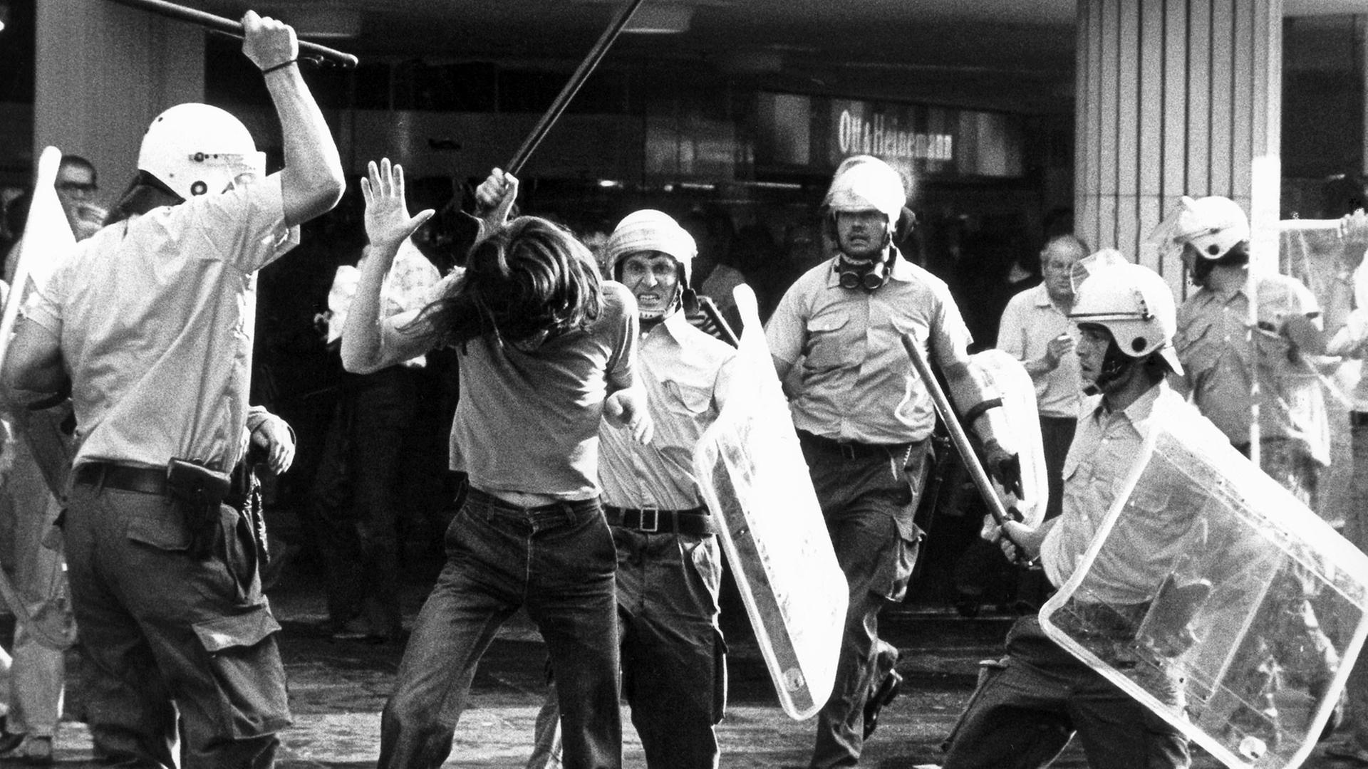 Demonstration im Mai 1976 in Frankfurt am Main