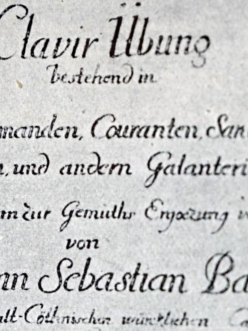 Deckblatt der Bachschen Veröffentlichung mit unregelmäßig geschwungenen Lettern.