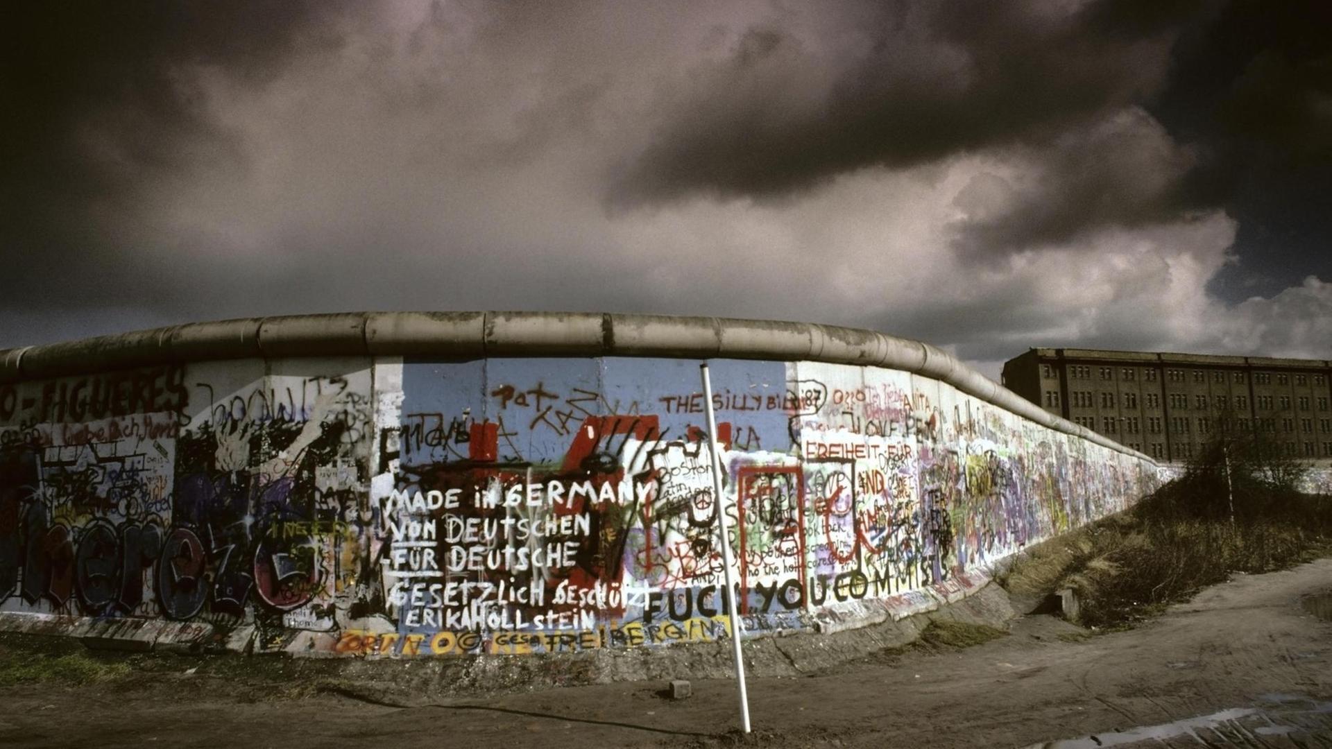 Berliner Mauer am Potsdamer Platz in den 80er-Jahren