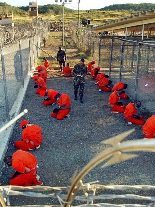 Häftlinge im US-Gefangenenlager Guantanamo