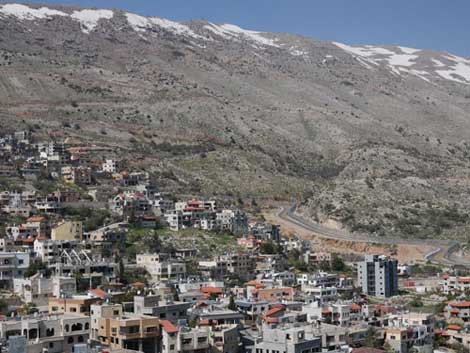 Syrisches Dorf auf den von Israel besetzten Golanhöhen