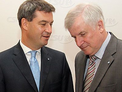 Bayerns Finanzminister Markus Söder und CSU-Chef Horst Seehofer