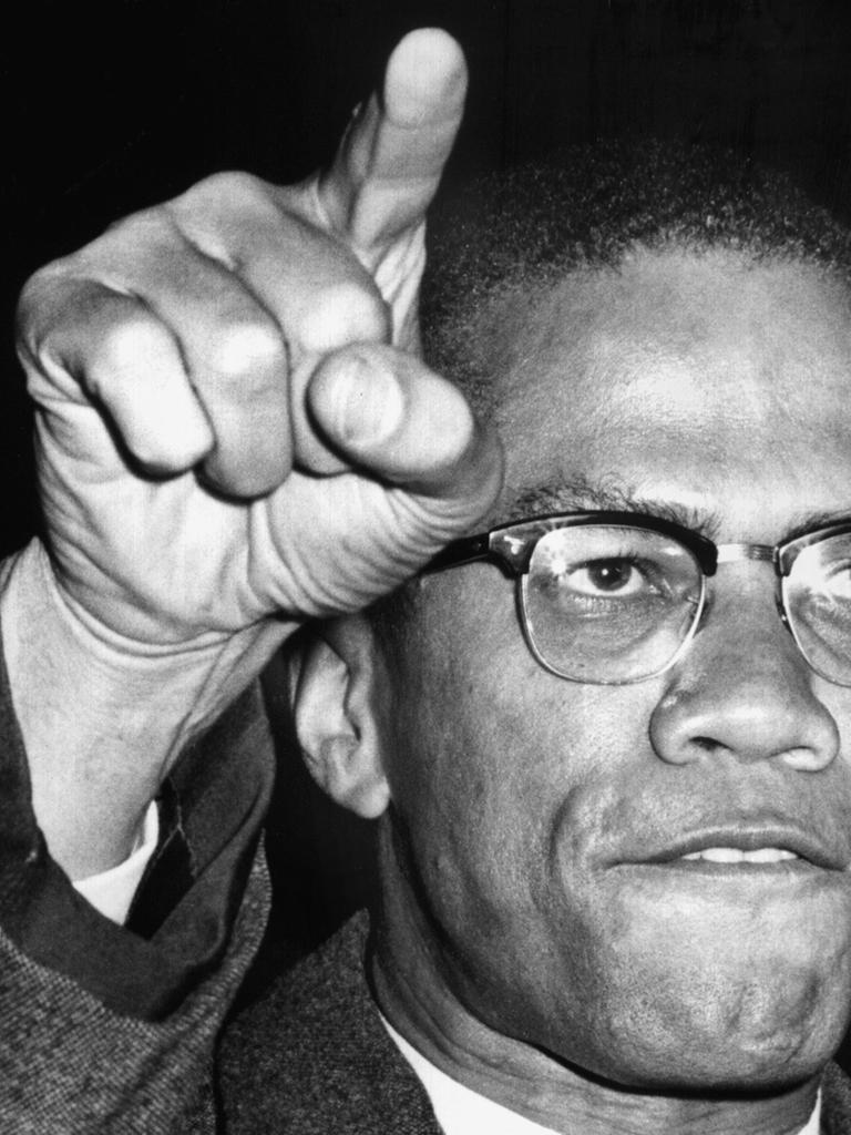 Der amerikanische Bürgerrechtler Malcolm X spricht am 14. Mai 1963 auf einer Kundgebung in New York.